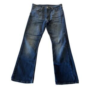 Levi's 527 Jeans Mens 36x31 Blue Denim Cotton Slim Fit Pockets Dark Wash Y2K EUC